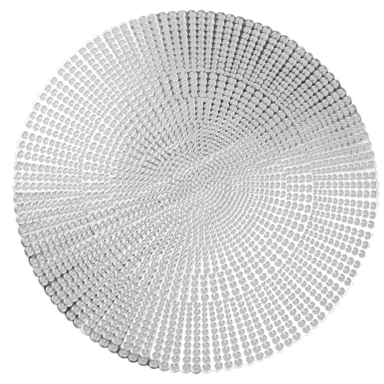 Mata dekoracyjna RONDA srebrna RAVI